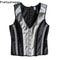 Mens Boned Abdomen Corset Vest Vintage Floral Slimming Waistcoat For Stomach Control Elegant Gothi