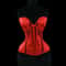 Women Tight Overbust Corset Bustier Transparent Mesh Steel Boned LaceUp Shaping Top For Waist Slim 6