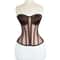 Womens Strapless Mesh Overbust Corset Bustier With Cups Boned LaceUp Waist Slimming Wedding Shapin 8