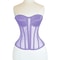 Womens Strapless Mesh Overbust Corset Bustier With Cups Boned LaceUp Waist Slimming Wedding Shapin 10
