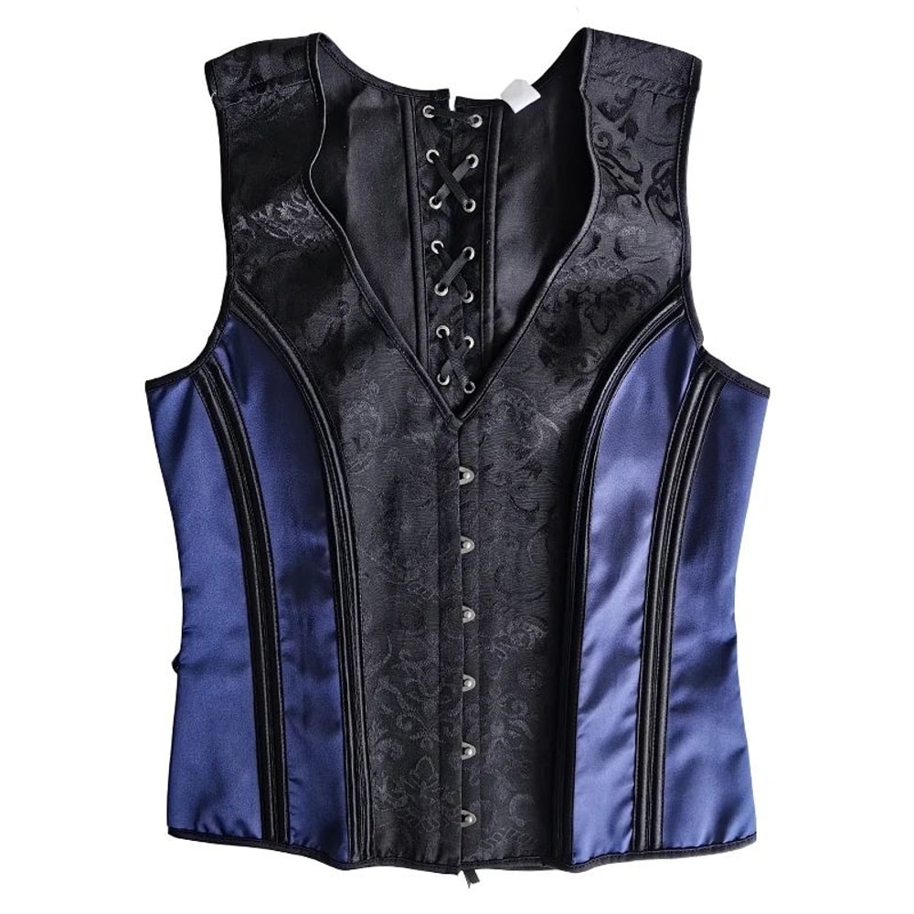 Mens Boned Corset Vest Body Shaper Flat Stomach Waist Girdle For Abdominal Slimming PushUp Suppor 2