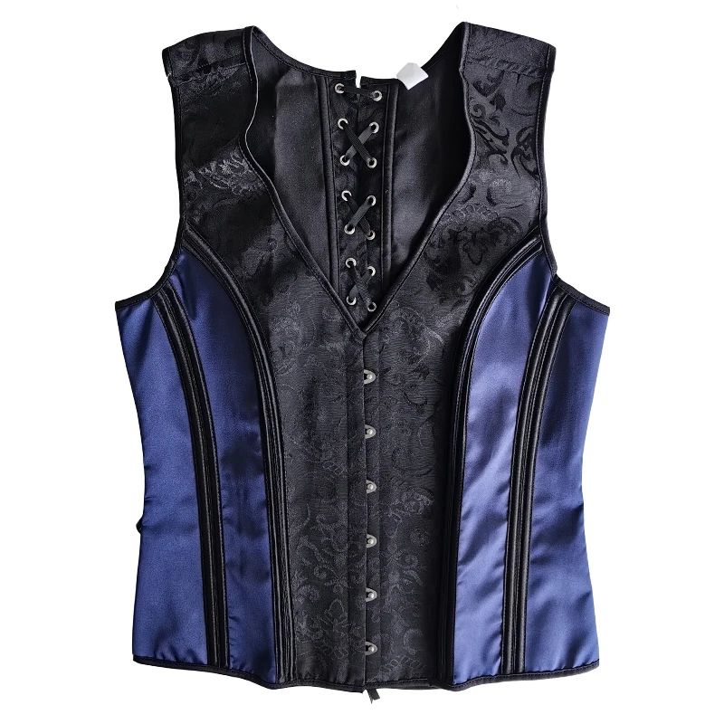 Mens Boned Corset Vest Body Shaper Flat Stomach Waist Girdle For Abdominal Slimming PushUp Suppor 2
