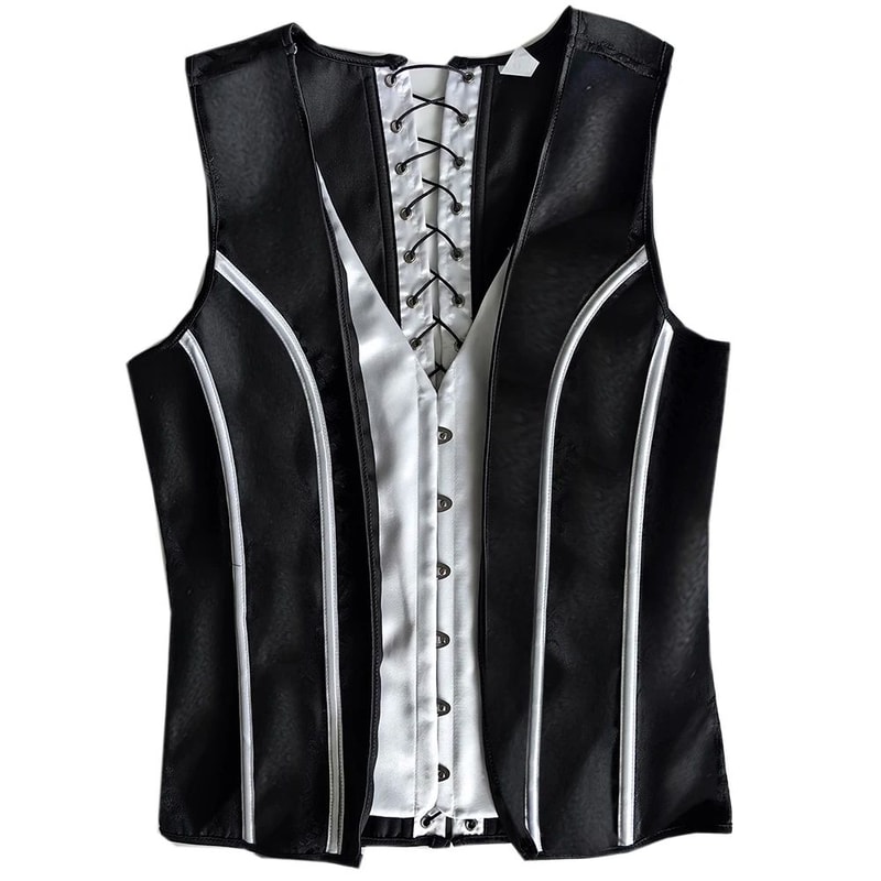 Mens Boned Corset Vest Body Shaper Flat Stomach Waist Girdle For Abdominal Slimming PushUp Suppor 18