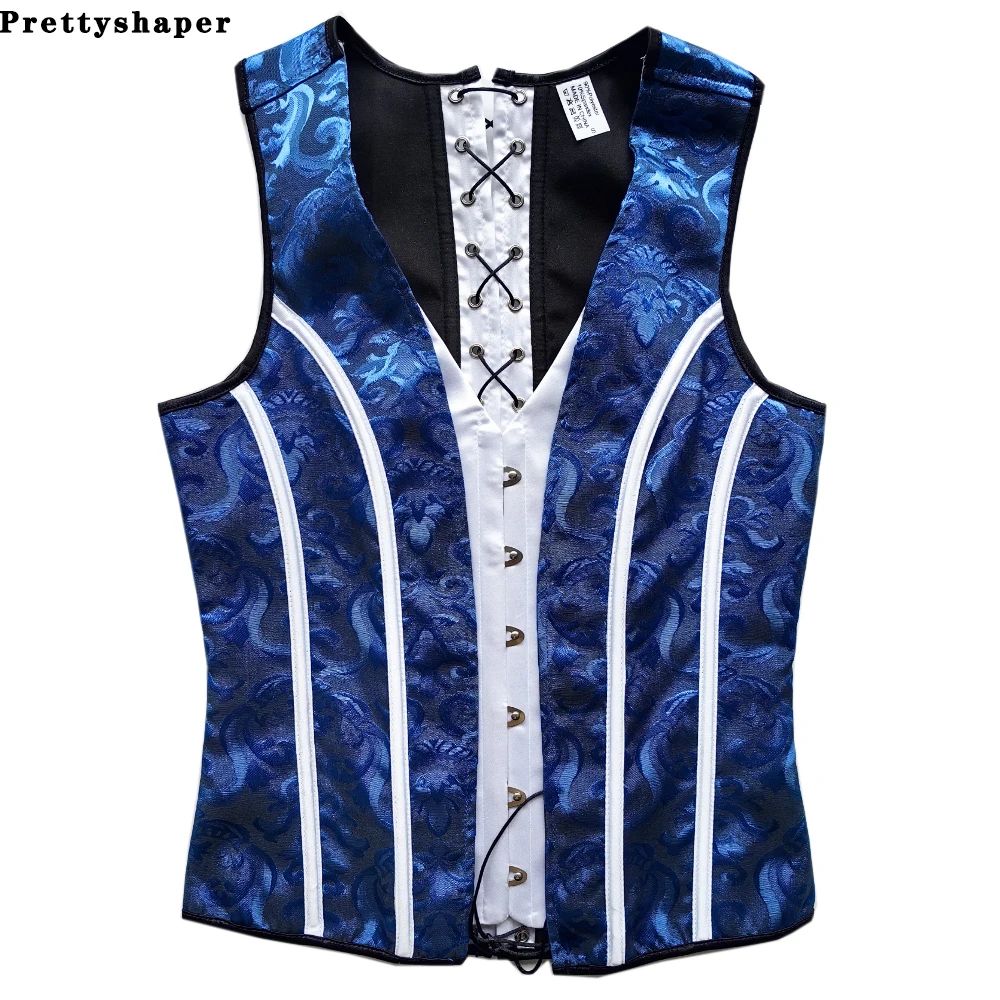 Mens Boned Corset Vest Body Shaper Flat Stomach Waist Girdle For Abdominal Slimming PushUp Suppor 20