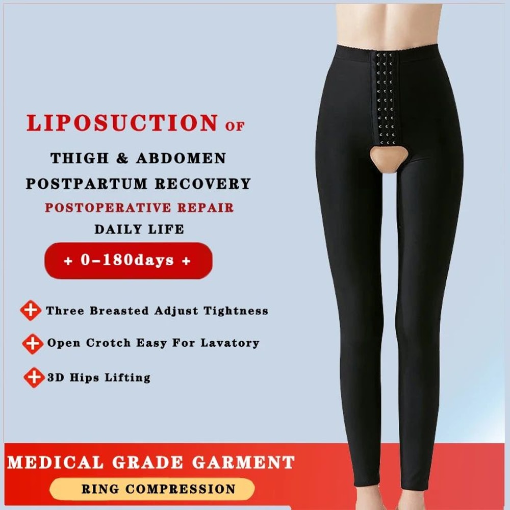 Womens PostLiposuction Compression Shapewear Thigh Belly Control Recovery Pants Medical Body Shap 3