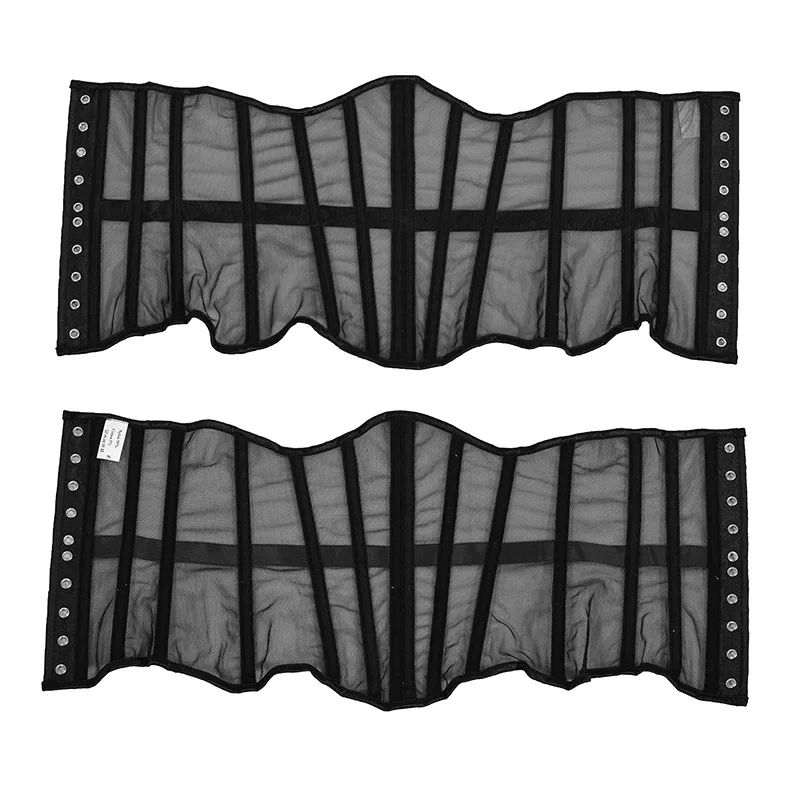 Womens Mesh Boned Corset Bustier PushUp Shaping Transparent Bodice For Waist Slimming Dress Outwe