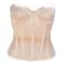 Womens Mesh Boned Corset Bustier PushUp Shaping Transparent Bodice For Waist Slimming Dress Outwe