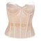 Womens Mesh Boned Corset Bustier PushUp Shaping Transparent Bodice For Waist Slimming Dress Outwe