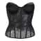 Womens Mesh Boned Corset Bustier PushUp Shaping Transparent Bodice For Waist Slimming Dress Outwe