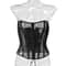 Womens Mesh Boned Corset Bustier PushUp Shaping Transparent Bodice For Waist Slimming Dress Outwe