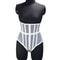 Womens Mesh Boned Corset Bustier PushUp Shaping Transparent Bodice For Waist Slimming Dress Outwe