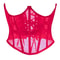 Womens Mesh Boned Corset Bustier PushUp Shaping Transparent Bodice For Waist Slimming Dress Outwe
