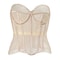 Womens Mesh Boned Corset Bustier PushUp Shaping Transparent Bodice For Waist Slimming Dress Outwe