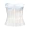 Womens Mesh Boned Corset Bustier PushUp Shaping Transparent Bodice For Waist Slimming Dress Outwe