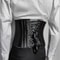 Mens 26 Steel Boned Corset Waist Trainer LaceUp Medieval Vintage Abdomen Control Waist Slimmer Wit 3