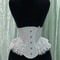 Womens Fancy Underbust Lace Corset Bustier Gold Boned LaceUp Waist Trainer Vintage Lolita Bodice F 1