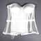 Womens Sexy Mesh Overbust Corset Transparent LaceUp Bustier With Cups Boned Shaping Wedding Waist 5
