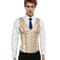 Mens Corset Vest Waistcoat Beige Floral Boned LaceUp Waist Trainer Tight Formal Dress Vest For Wed 1