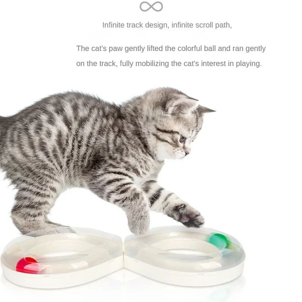 Interactive Cat Toy Turntable Teasing Stick Tunnel Set 5