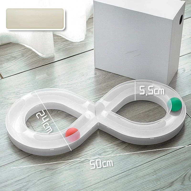 Interactive Cat Toy Turntable Teasing Stick Tunnel Set 12