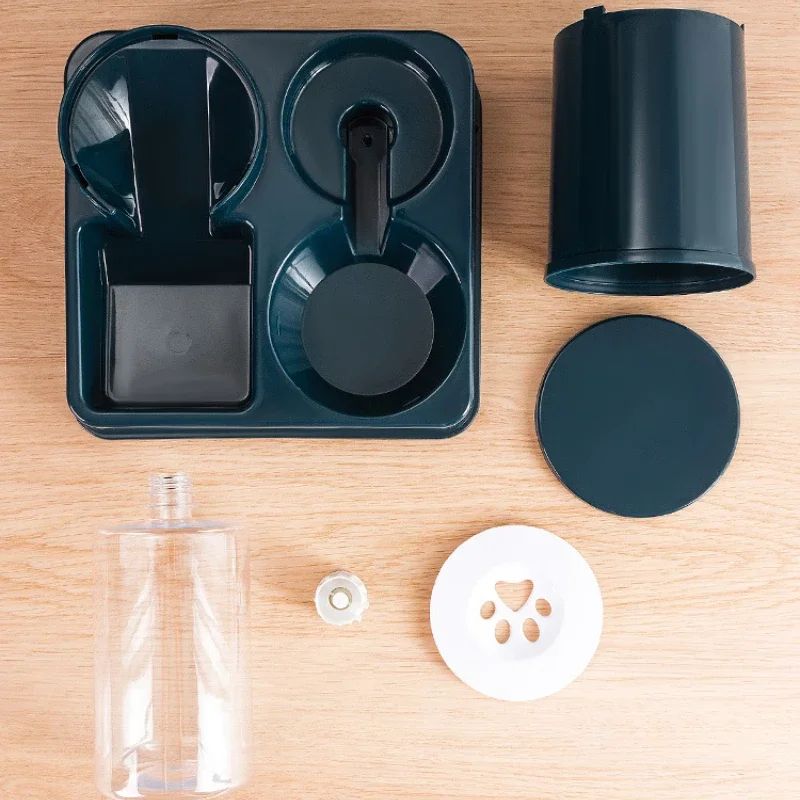 2in1 Automatic Cat Feeder Water Dispenser Set Tilted Gravity Food Feeder And Waterer For Cats Sma 5