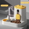 2in1 Automatic Cat Feeder Water Dispenser Set Tilted Gravity Food Feeder And Waterer For Cats Sma 9