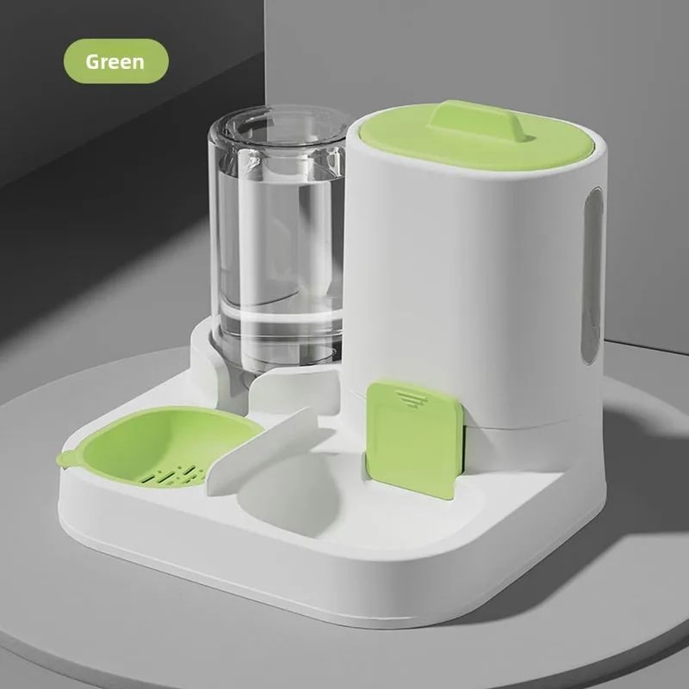 2in1 Automatic Cat Feeder Water Dispenser Set Tilted Gravity Food Feeder And Waterer For Cats Sma 11