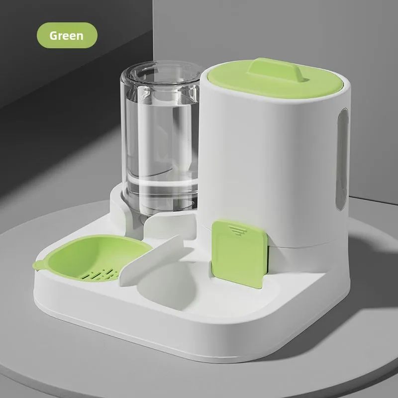 2in1 Automatic Cat Feeder Water Dispenser Set Tilted Gravity Food Feeder And Waterer For Cats Sma 11