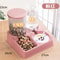 2in1 Automatic Cat Feeder Water Dispenser Set Tilted Gravity Food Feeder And Waterer For Cats Sma 16
