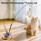 Cat Teaser Wand Stick With Feather Steel Wire Long Pole Fishing Toy For Kittens And Cats Rotating 2