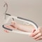 10 Pcs Space Saving Short Neck Clothes Hanger Narrow Low Hanger Storage With AntiShoulder Corner 3