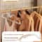 10 Pcs Space Saving Short Neck Clothes Hanger Narrow Low Hanger Storage With AntiShoulder Corner 4