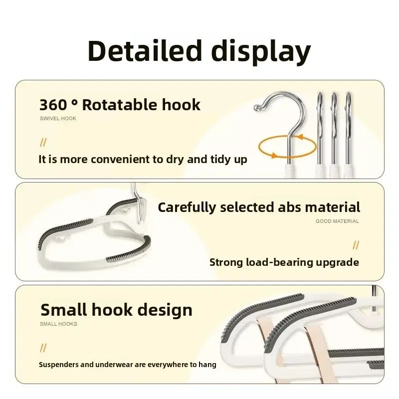 10 Pcs Space Saving Short Neck Clothes Hanger Narrow Low Hanger Storage With AntiShoulder Corner 5