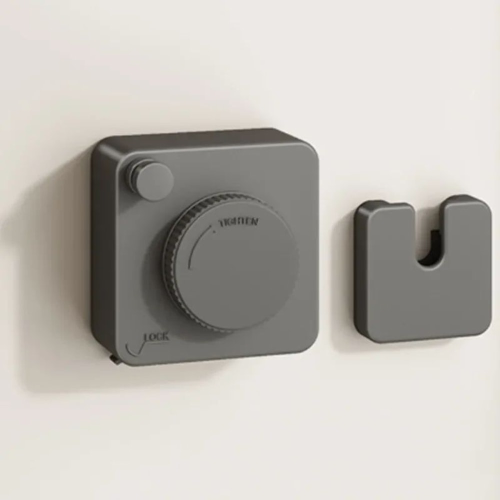 Indoor Retractable Clothesline Invisible Wall Mounted NonSagging Laundry Drying Line Hanger Rope 6