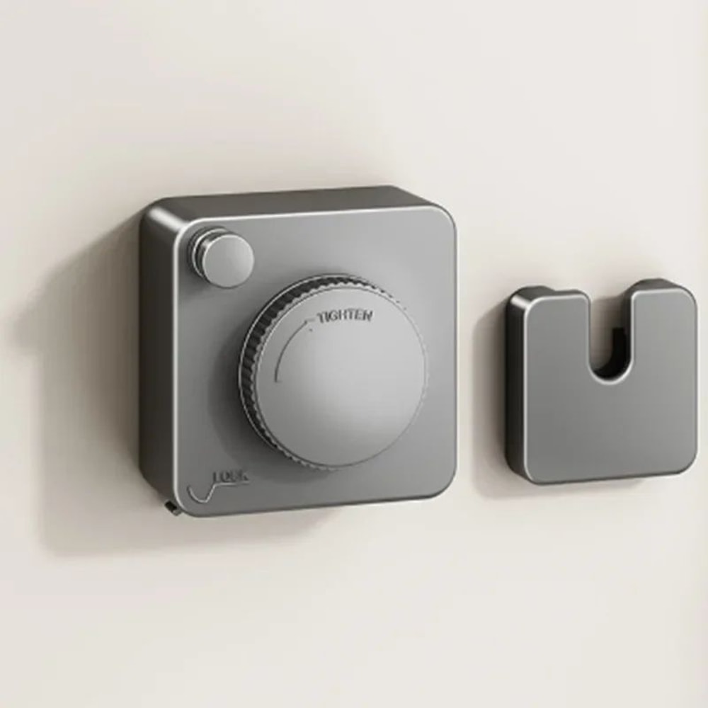 Indoor Retractable Clothesline Invisible Wall Mounted NonSagging Laundry Drying Line Hanger Rope 9