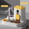 Automatic Dog Cat Feeder And Water Dispenser Set Gravity Food Feeder And Waterer With Pet Food Bow 9