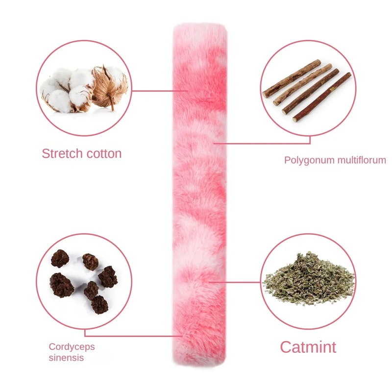 Interactive Cat Chew Toy Catnip Kick Stick Soft Plush Durable Kitty Kick Toy For Teeth Cleaning I 1