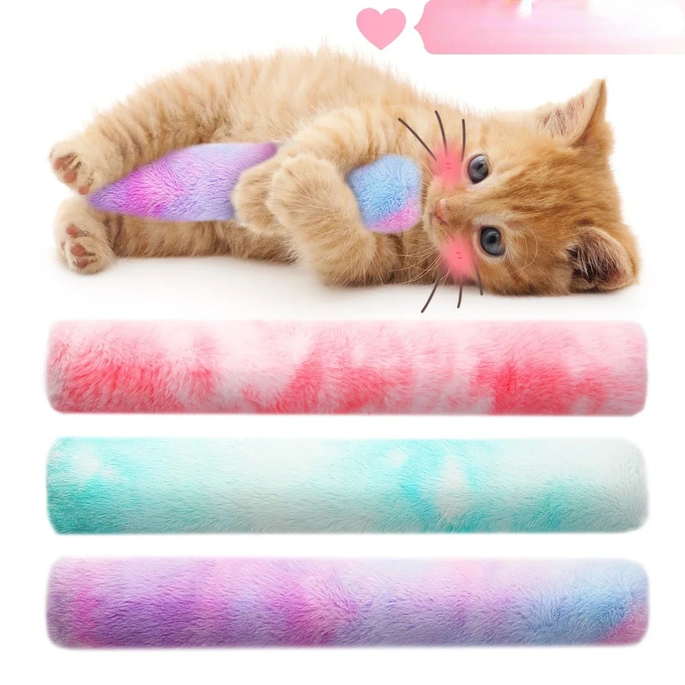 Interactive Cat Chew Toy Catnip Kick Stick Soft Plush Durable Kitty Kick Toy For Teeth Cleaning I 5