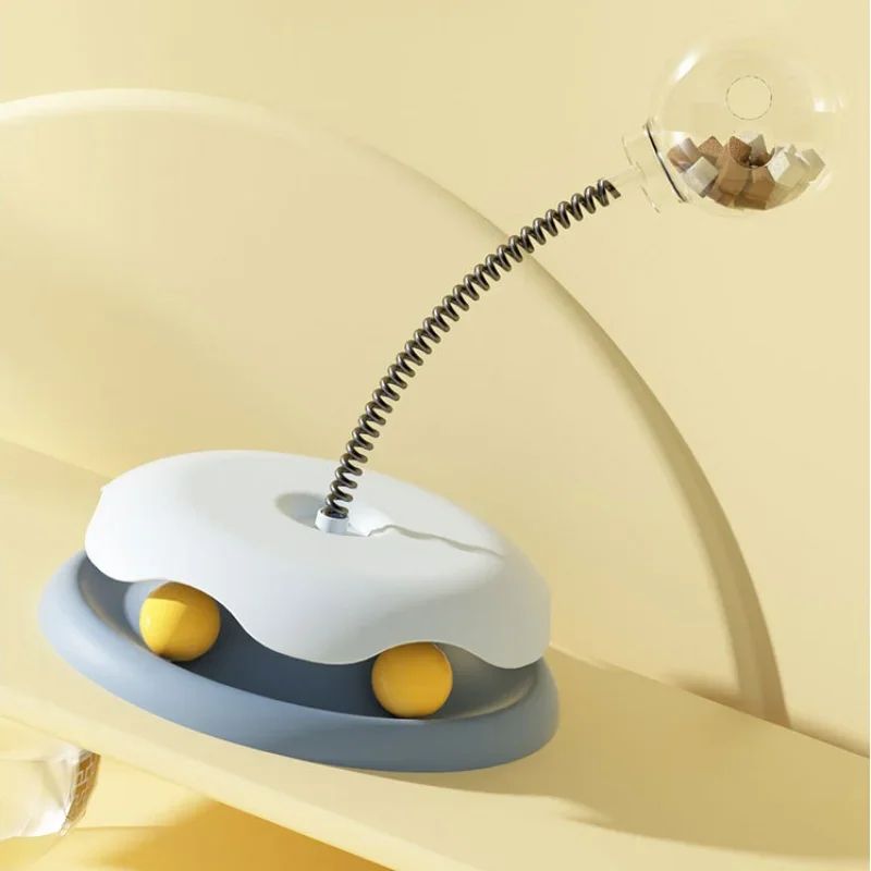 Interactive Treat Dispensing Puzzle Ball Slow Feeder Food Leaking Toy For Cats Dogs With Catnip F 3