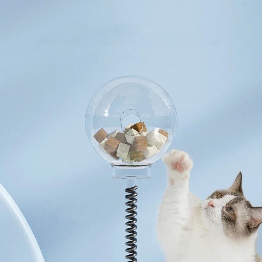 Interactive Treat Dispensing Puzzle Ball Slow Feeder Food Leaking Toy For Cats Dogs With Catnip F 4