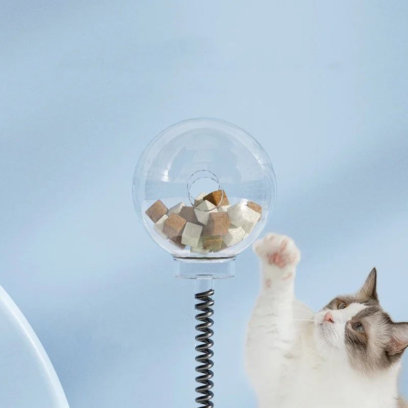 Interactive Treat Dispensing Puzzle Ball Slow Feeder Food Leaking Toy For Cats Dogs With Catnip F 4