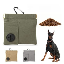 portable dog training treat waist bag – snack & poop bag holder pouch for walking, rewards & outdoor training
