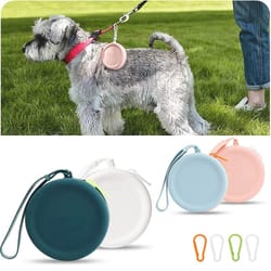 waterproof silicone dog treat pouch – portable training snack bag for outdoor walking & reward training