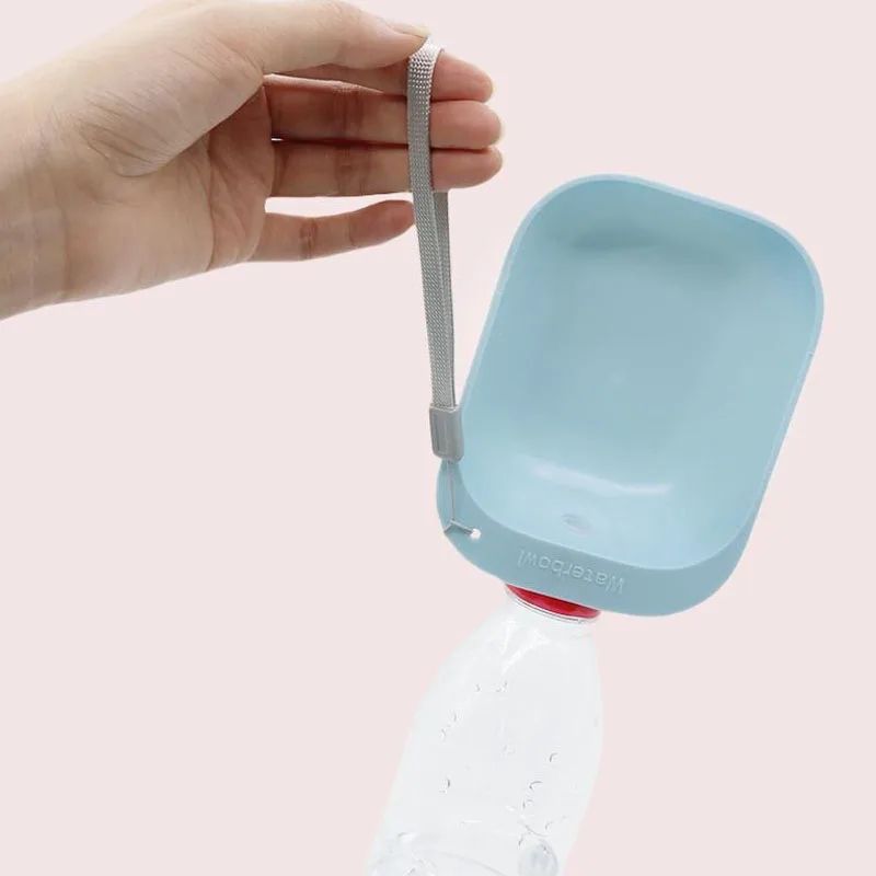 Portable Dog Travel Water Bottle With Foldable Bowl Leakproof Outdoor Drinking Feeder For Dogs Ca 7