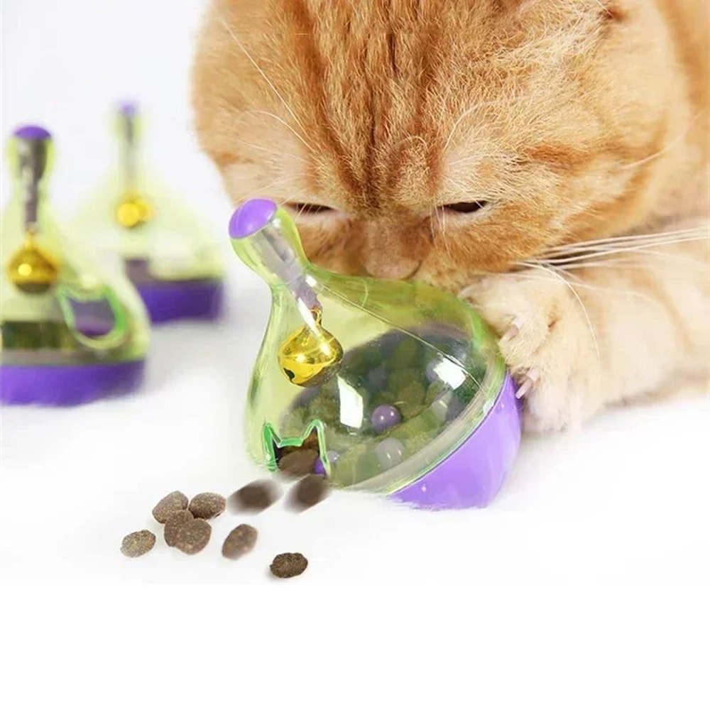 MouseShaped Treat Dispensing Tumbler Toy Interactive Slow Feeder Ball For Cats Food Leakage Puzzle 1