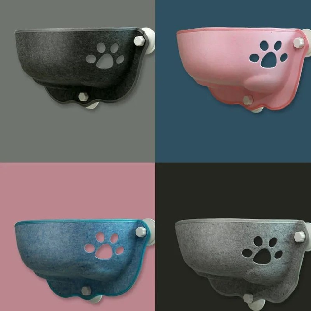 Cat Window Hammock Bed With Cushion Sunny Suction Cup Hanging Window Seat For Cozy Cat Naps 3