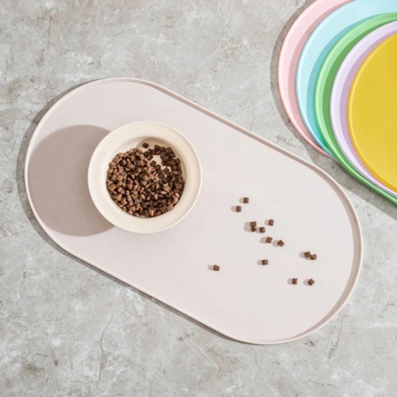 NonSlip Waterproof Pet Feeding Mat EasyClean Food Water Bowl Mat For Cats Dogs MultiPet Homes 0