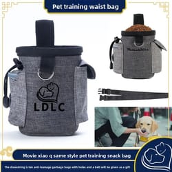 portable dog treat pouch waist bag – hands-free puppy training snack holder for outdoor walks & rewards