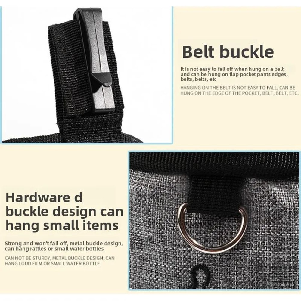 Portable Dog Treat Pouch Waist Bag HandsFree Puppy Training Snack Holder For Outdoor Walks Reward 4