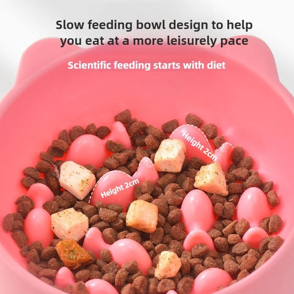 AntiChoking Slow Feeder Bowl For Cats Small Dogs NeckProtective Puzzle Feeding Dish For Healthy E 4
